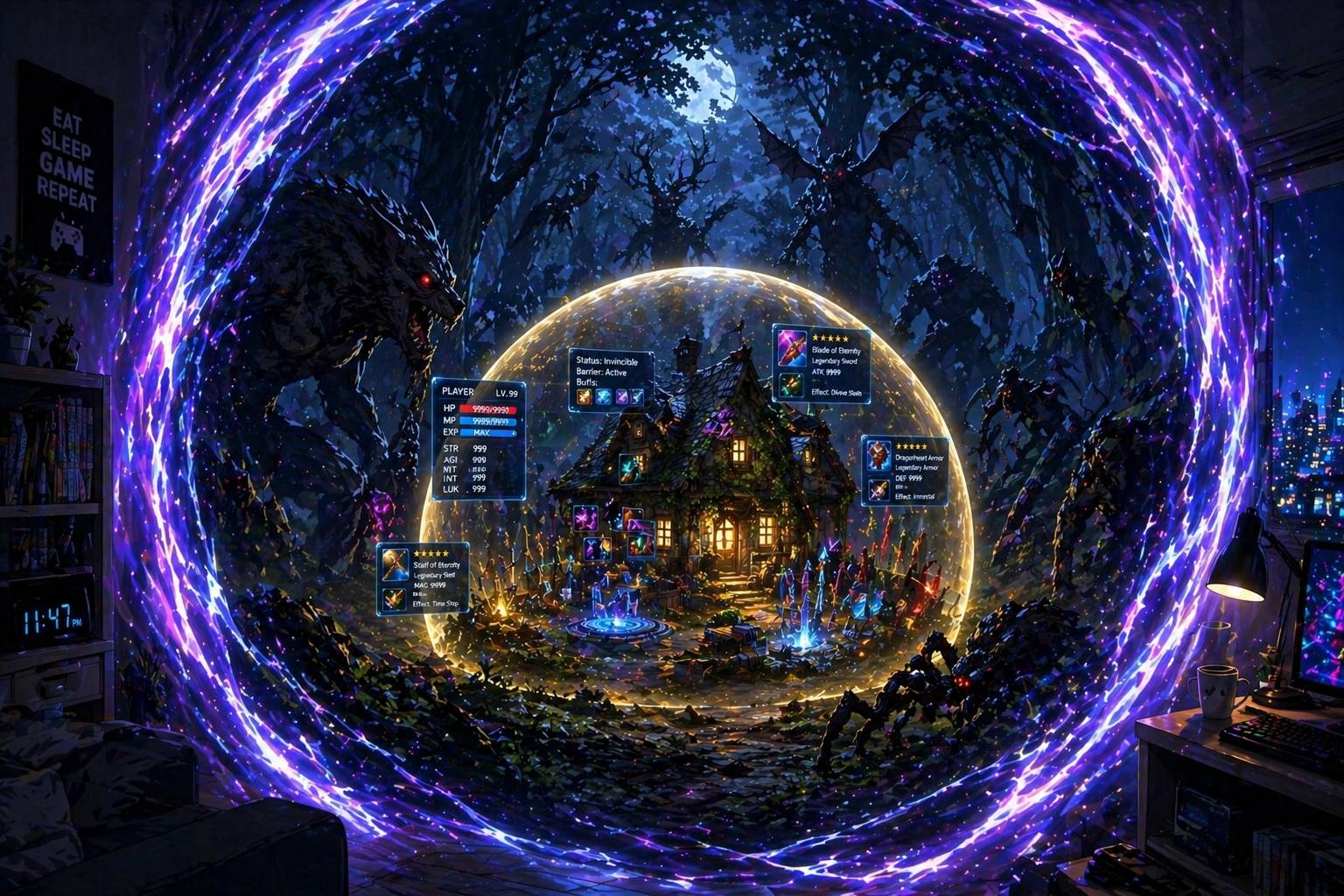 The cheat skilled world — isekai text RPG